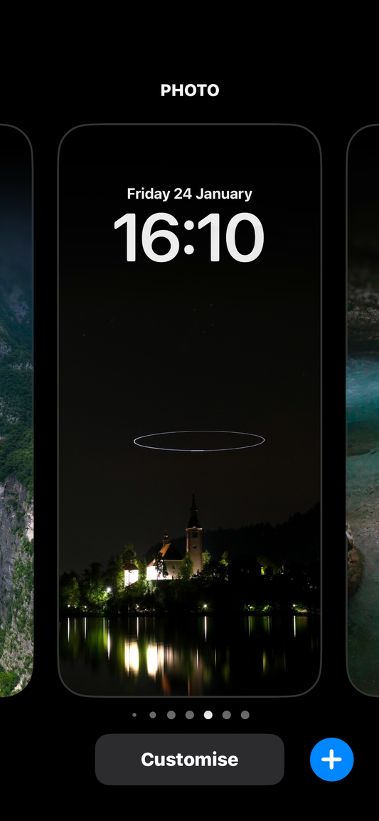 Lake Bled (night) Wallpaper